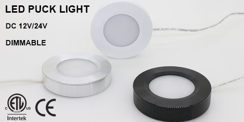 ETL Listed DC 12V/24V DIMMABLE LED PUCK LIGHT