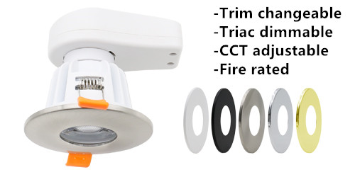 Fire rated & CCT adjustable led down light